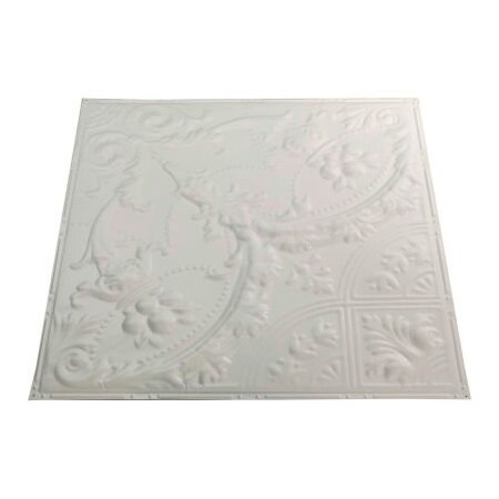 Acoustic Ceiling Products Great Lakes Tin Saginaw 2' X 2' Lay-in Tin Ceiling Tile in Antique White - Y53-02 Y53-02